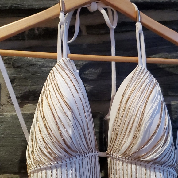 Bebe fringe detail mini dress - Picture 2 of 3